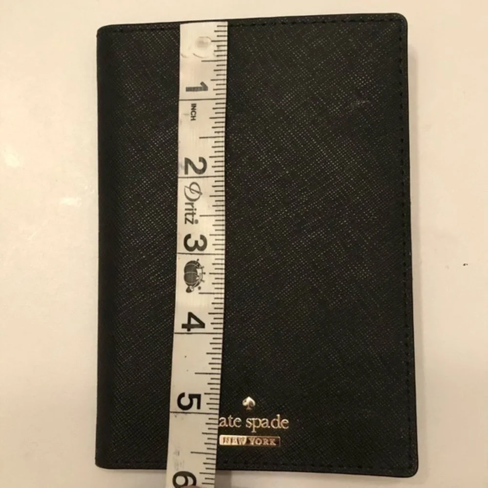 Kate spade black passport cover